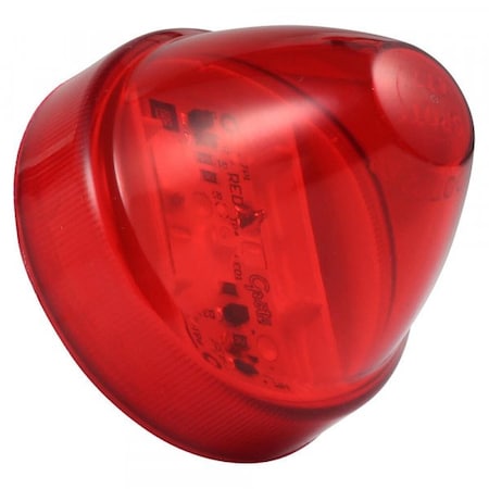 Grote Lamp, Led Clearance/Marker, Supernova 2 In. Beehive, Red 47212